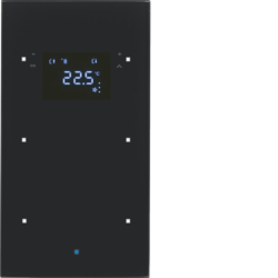 75642035 Glas-Sensor 2fach mit Temperaturregler TS Sensor,  schwarz