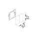 Zeichnung Wippe mit Pfeilsymbolen für Jalousieschalter, ABS halogenfrei (hfr) ABS